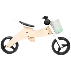 Small Foot - Houten Training Driewieler/Loopfiets 2in1 Saliegroen