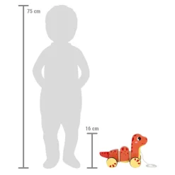 Small Foot - Houten Trekfiguur Dino
