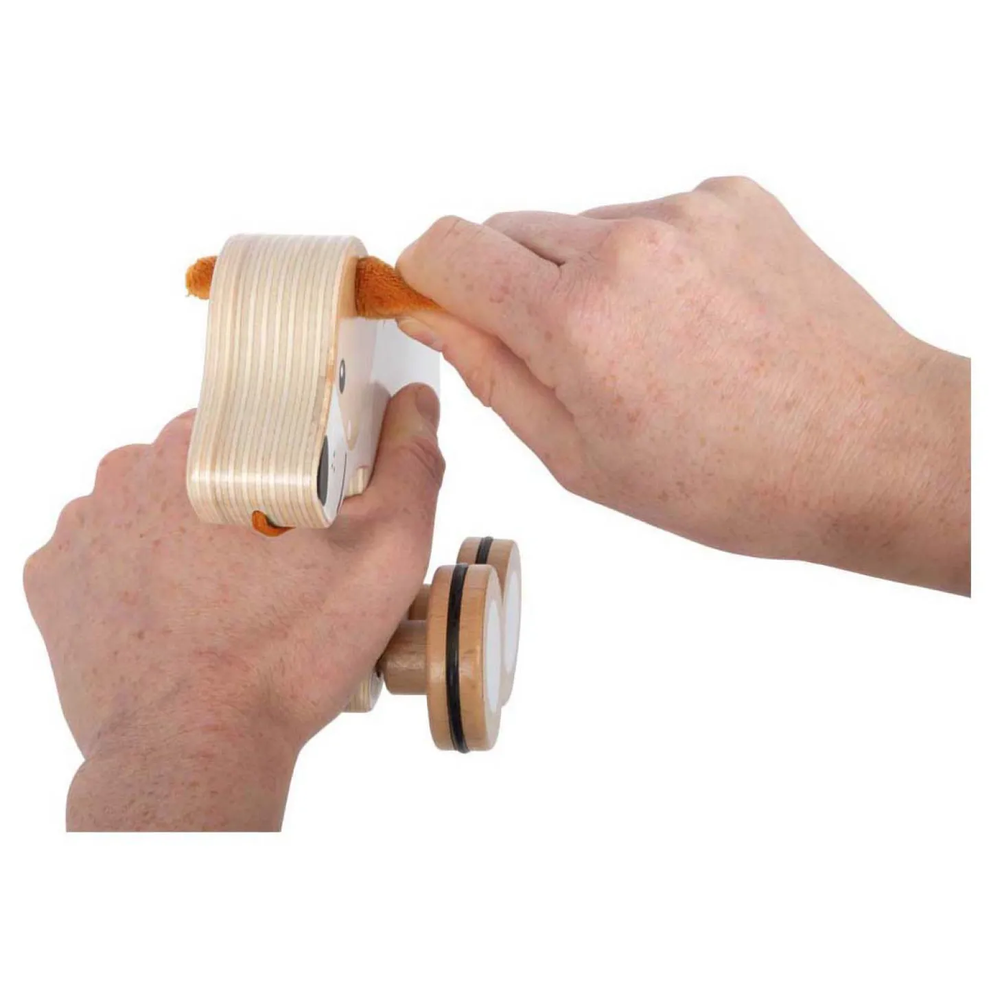 Small Foot - Houten Trekhond met Knisperende Oren