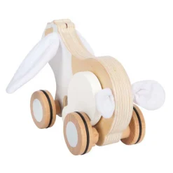 Small Foot - Houten Trekkonijn met Knisperende Oren