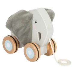 Small Foot - Houten Trekolifant met Knisperende Oren