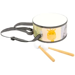 Small Foot - Houten Trommel Wilde Dieren met Stokken, 3dlg.