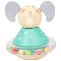 Small Foot - Houten Tuimelaar Rammelaar Beer, per stuk