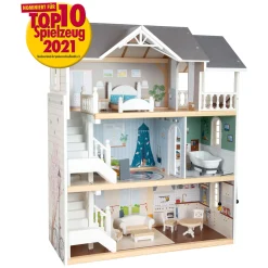 Small Foot - Houten Urban Villa Poppenhuis met Accessoires, 13dlg.