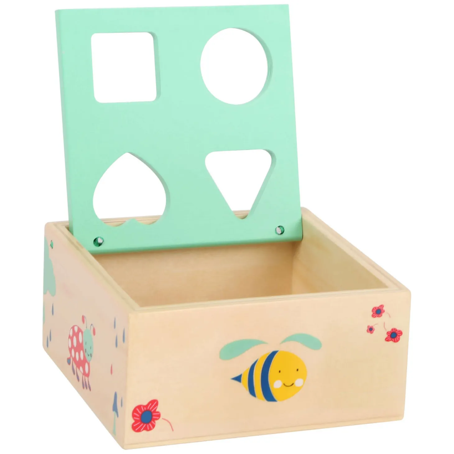 Small Foot - Houten Vormenstoof met Blokken Natuur, 5dlg.