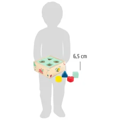 Small Foot - Houten Vormenstoof met Blokken Natuur, 5dlg.