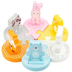Small Foot  -  Houten Vormenpuzzel Dieren