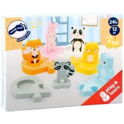 Small Foot  -  Houten Vormenpuzzel Dieren