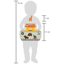 Small Foot - Houten Vormenstoof Ark van Noach Safari, 15dlg.