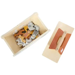 Small Foot - Houten Vormenstoof Ark van Noach Safari, 15dlg.