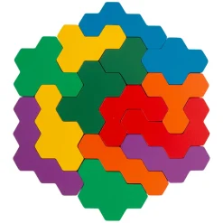 Small Foot  -  Houten Vormenpuzzel Hexagon