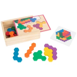 Small Foot  -  Houten Vormenpuzzel Hexagon