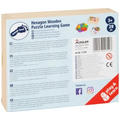 Small Foot  -  Houten Vormenpuzzel Hexagon