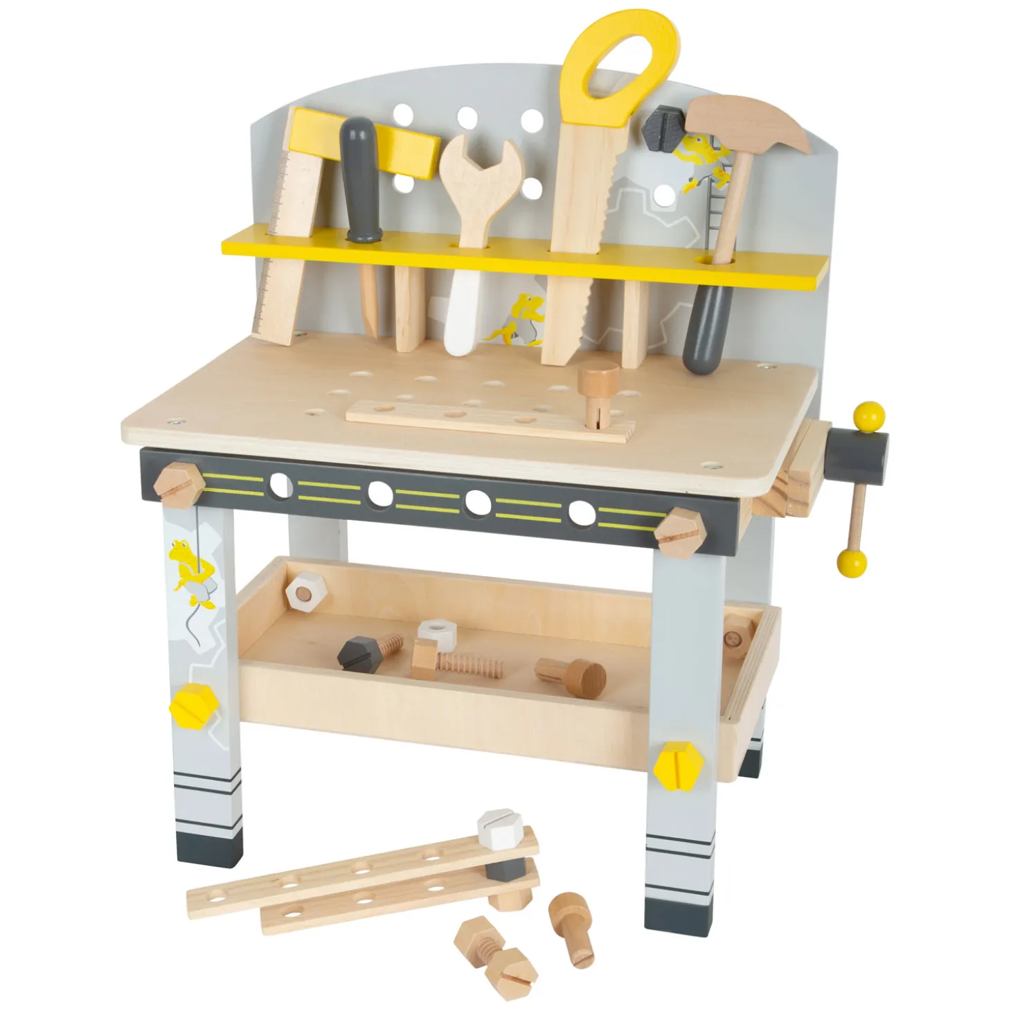 Small Foot - Houten Werkbank Compact Miniwob, 34dlg.