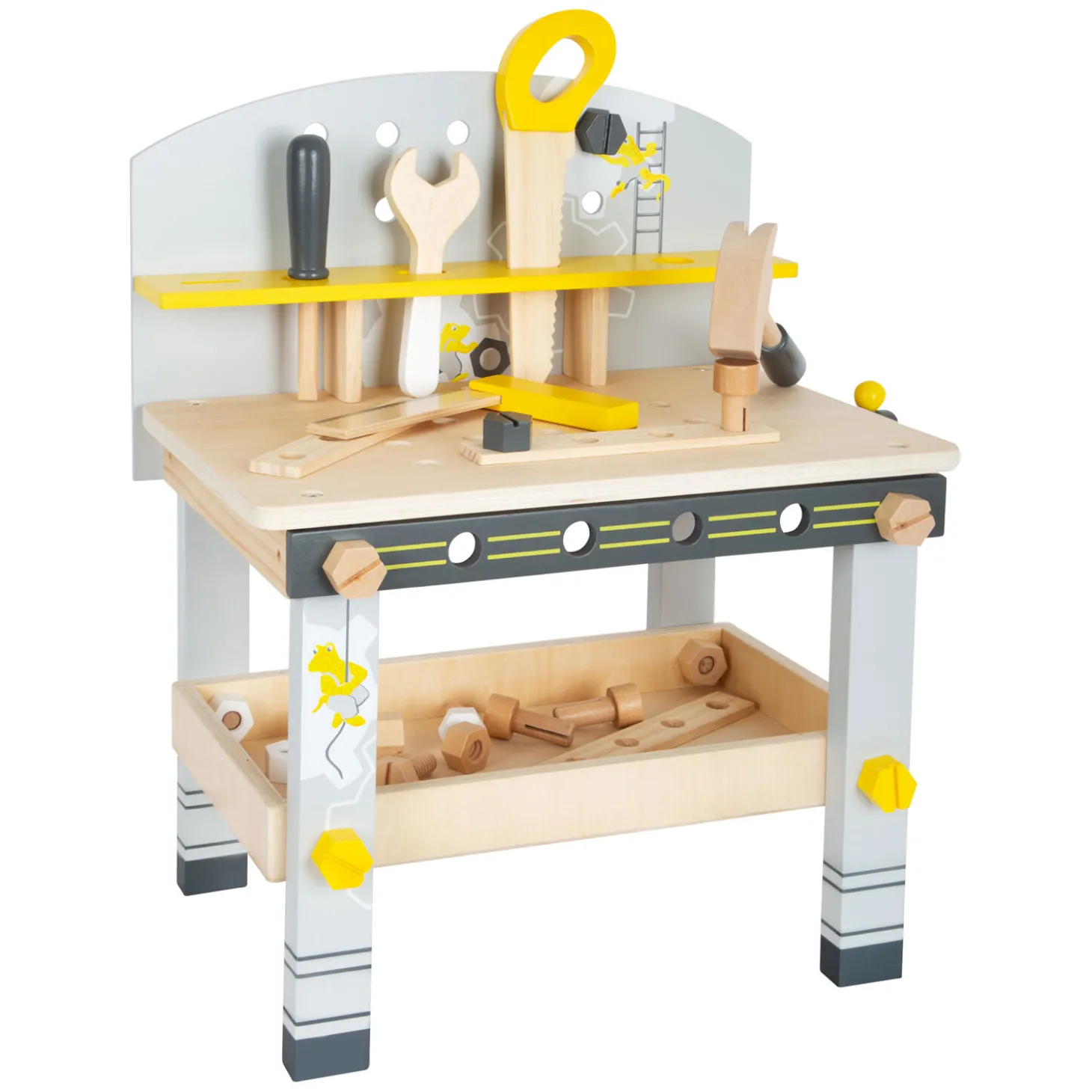 Small Foot - Houten Werkbank Compact Miniwob, 34dlg.