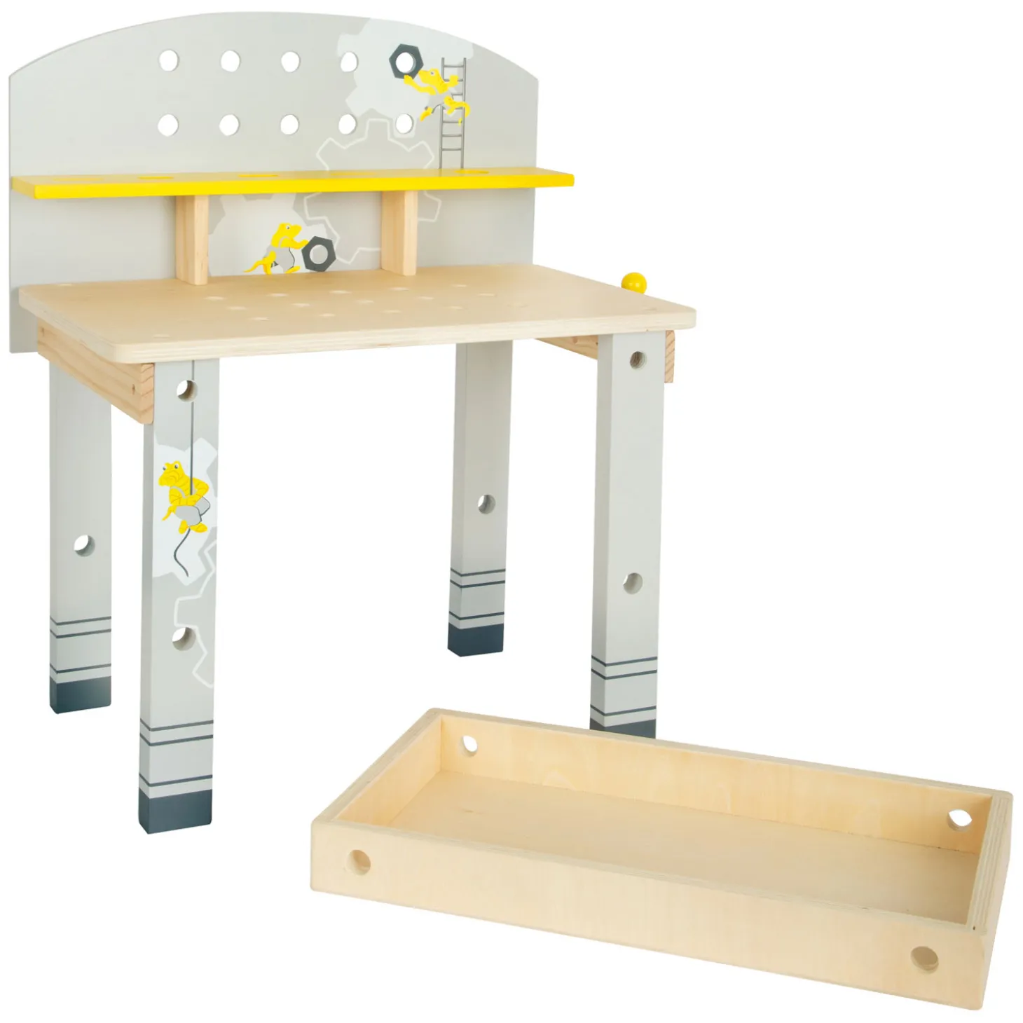 Small Foot - Houten Werkbank Compact Miniwob, 34dlg.