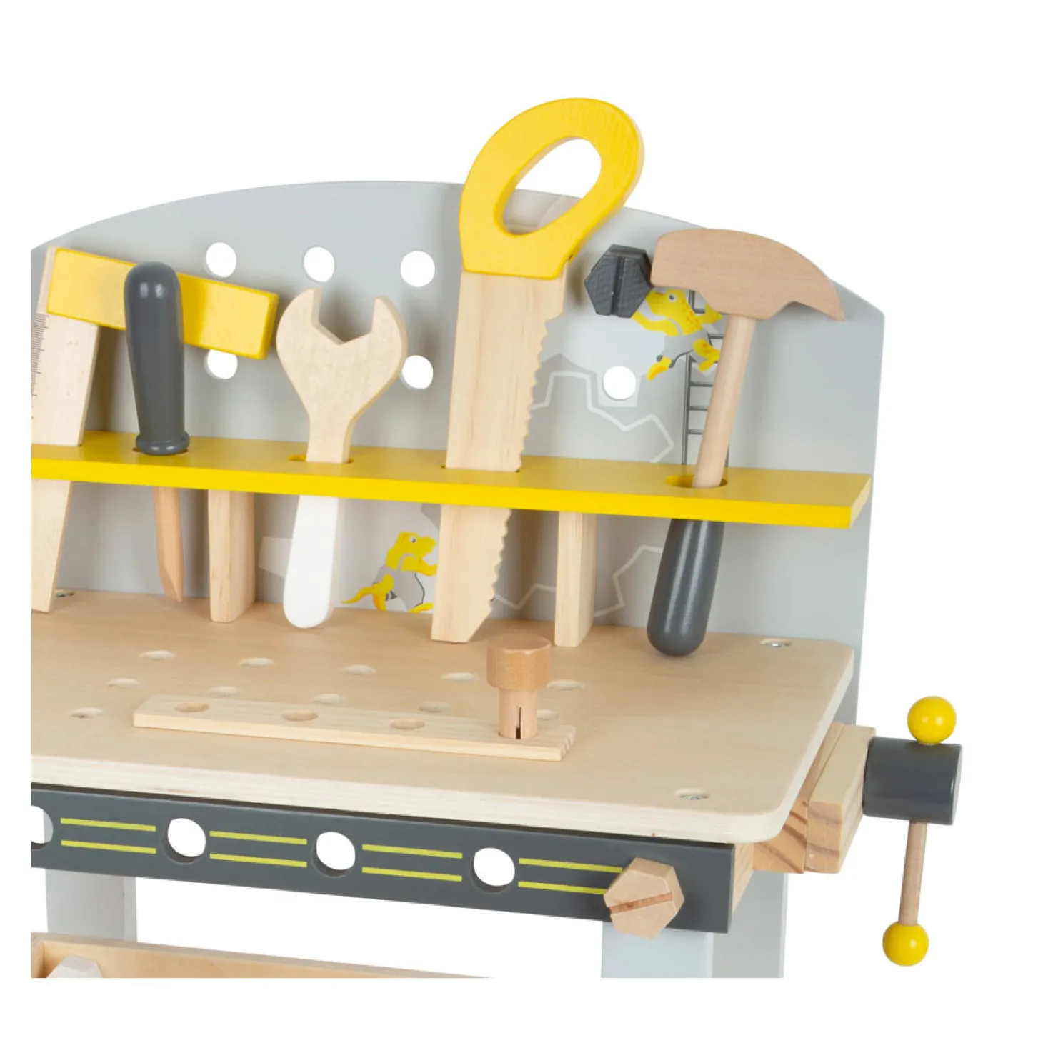 Small Foot - Houten Werkbank Compact Miniwob, 34dlg.