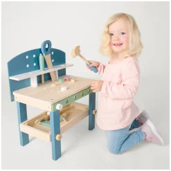 Small Foot - Houten Werkbank Compact Nordic, 22dlg.