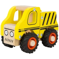 Small Foot - Houten Werkvoertuig Bouwplaats Geel