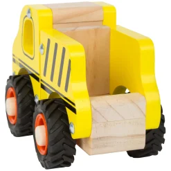 Small Foot - Houten Werkvoertuig Bouwplaats Geel