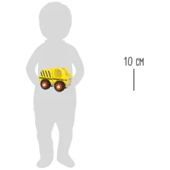 Small Foot - Houten Werkvoertuig Bouwplaats Geel