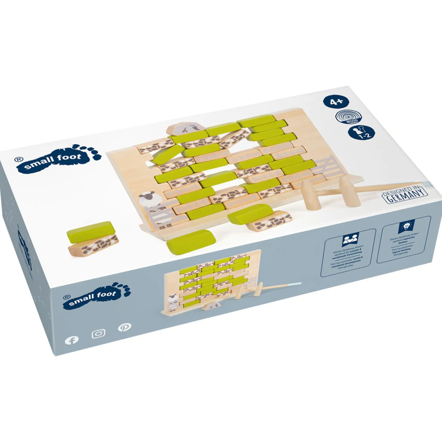 Small Foot - Houten Wiebel Muur Spel