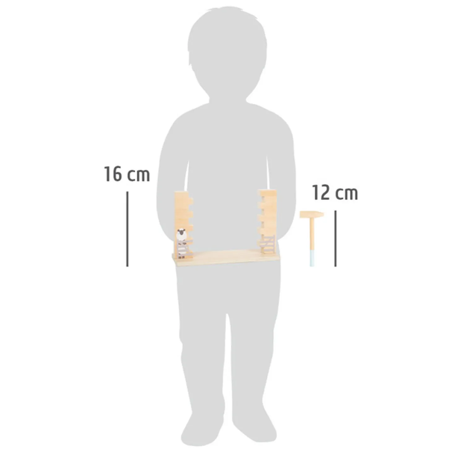 Small Foot - Houten Wiebel Muur Spel