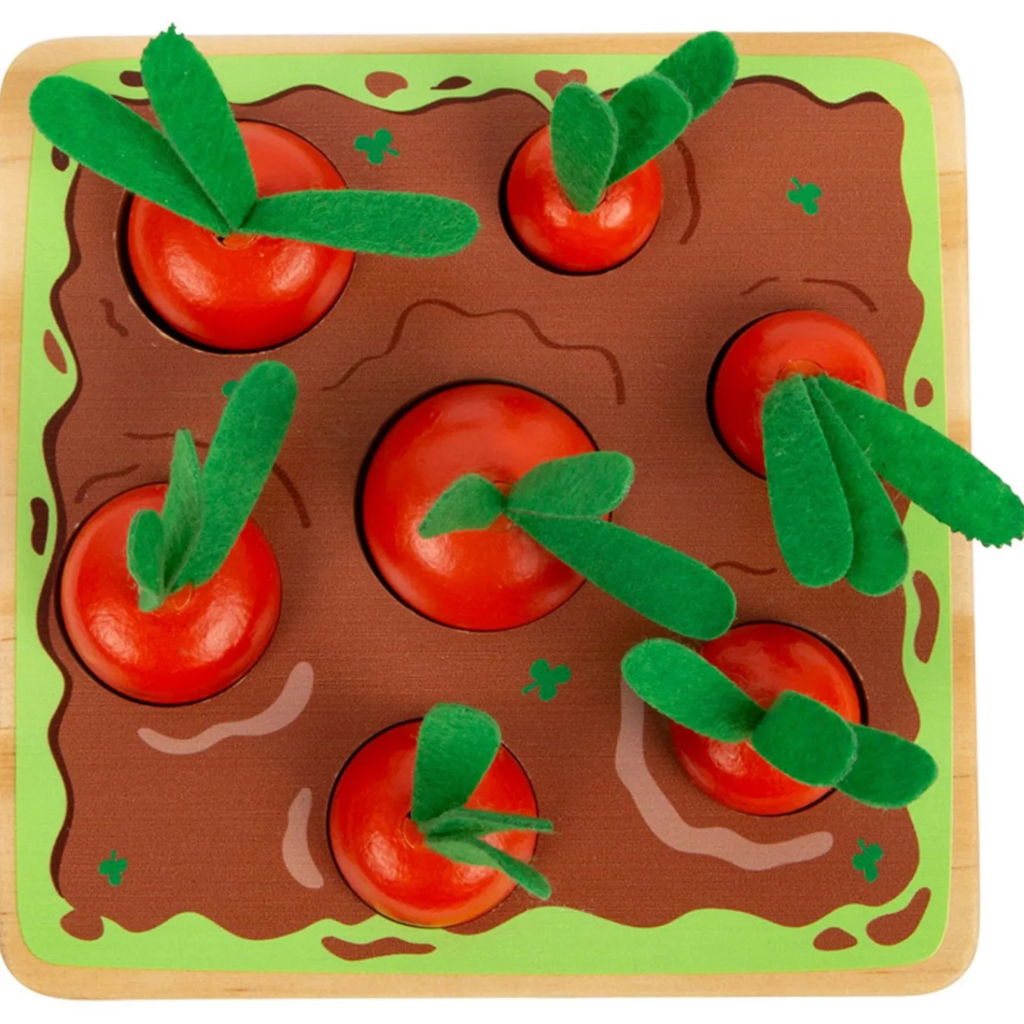 Small Foot - Houten Wortel Vormenspel, 8dlg.