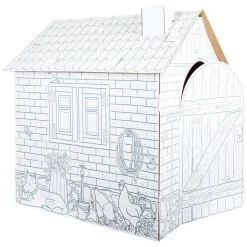 Small Foot - Kartonnen Speelhuis Boerderij, 87x71x88cm