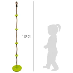 Small Foot - Klimtouw en Schommel 2in1 Groen, 190cm