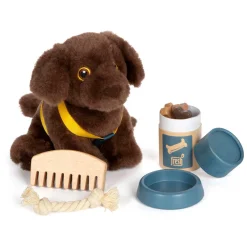 Small Foot - Knuffel Hond met Draagtas en Verzorgingsset