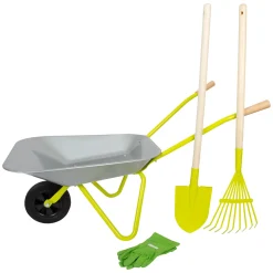 Small Foot - Metalen Kruiwagen met Tuingereedschap, 5dlg.