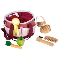 Small Foot - Paardenverzorgingsset met Tas Rood