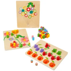 Small Foot  -  Rupsje Nooitgenoeg Houten Kleurenspel