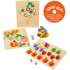 Small Foot  -  Rupsje Nooitgenoeg Houten Kleurenspel