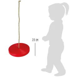 Small Foot - Schommelschijf Rood, 175cm