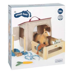 Small Foot - Speelset Paard met Stal en Accessoires in Tas