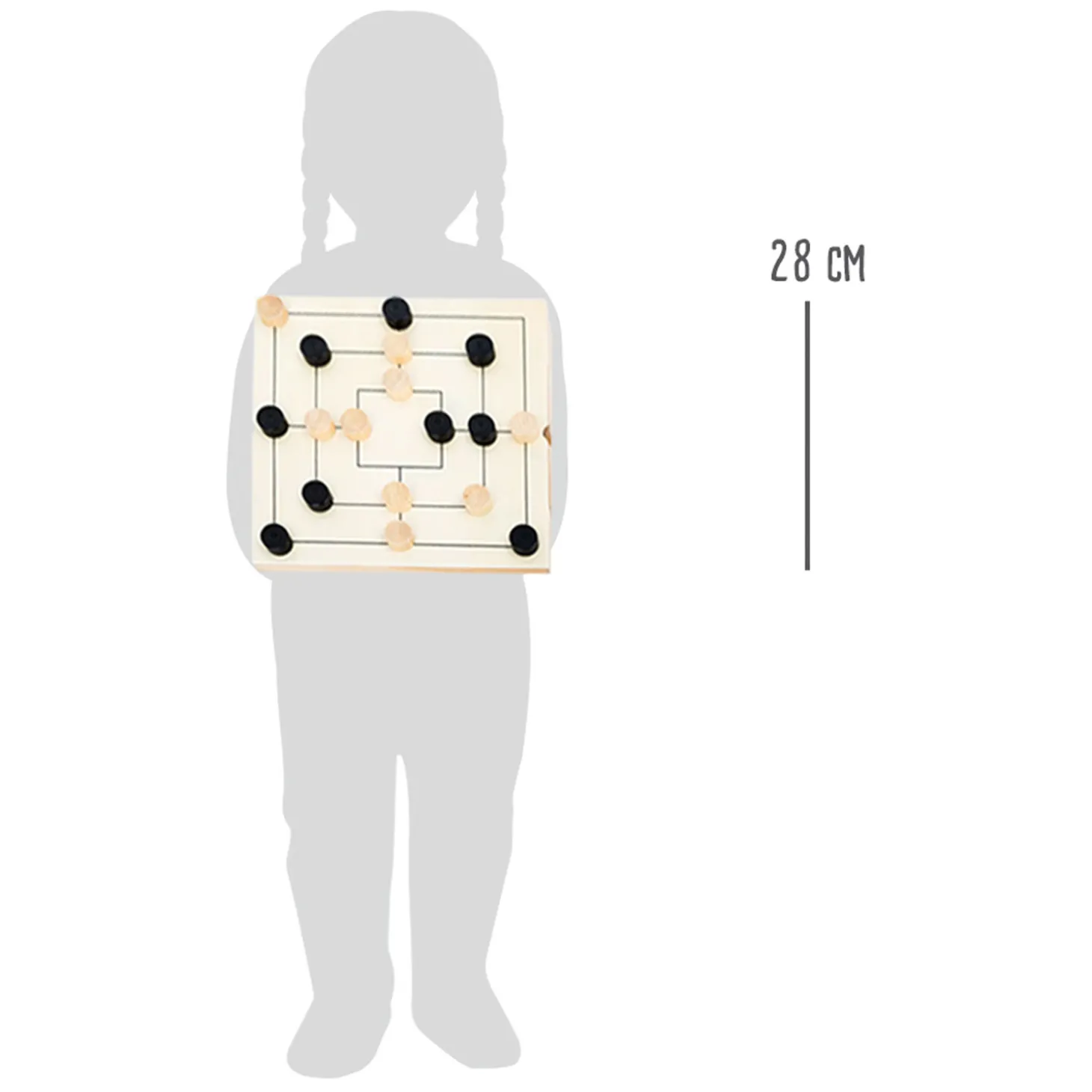 Small Foot - Spellendoos 3in1 Schaken Dammen Molenspel