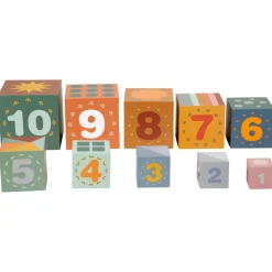 Small Foot  -  Stapelblokken Safari Karton, 10dlg.