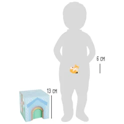 Small Foot - Stapeltoren met Bosdieren Pastel, 10dlg.