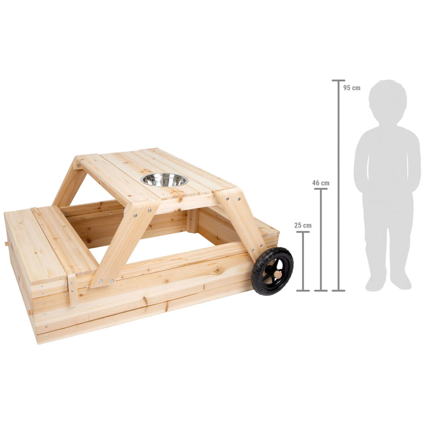 Small Foot - Zandbak met Zitgedeelte en Moddertafel