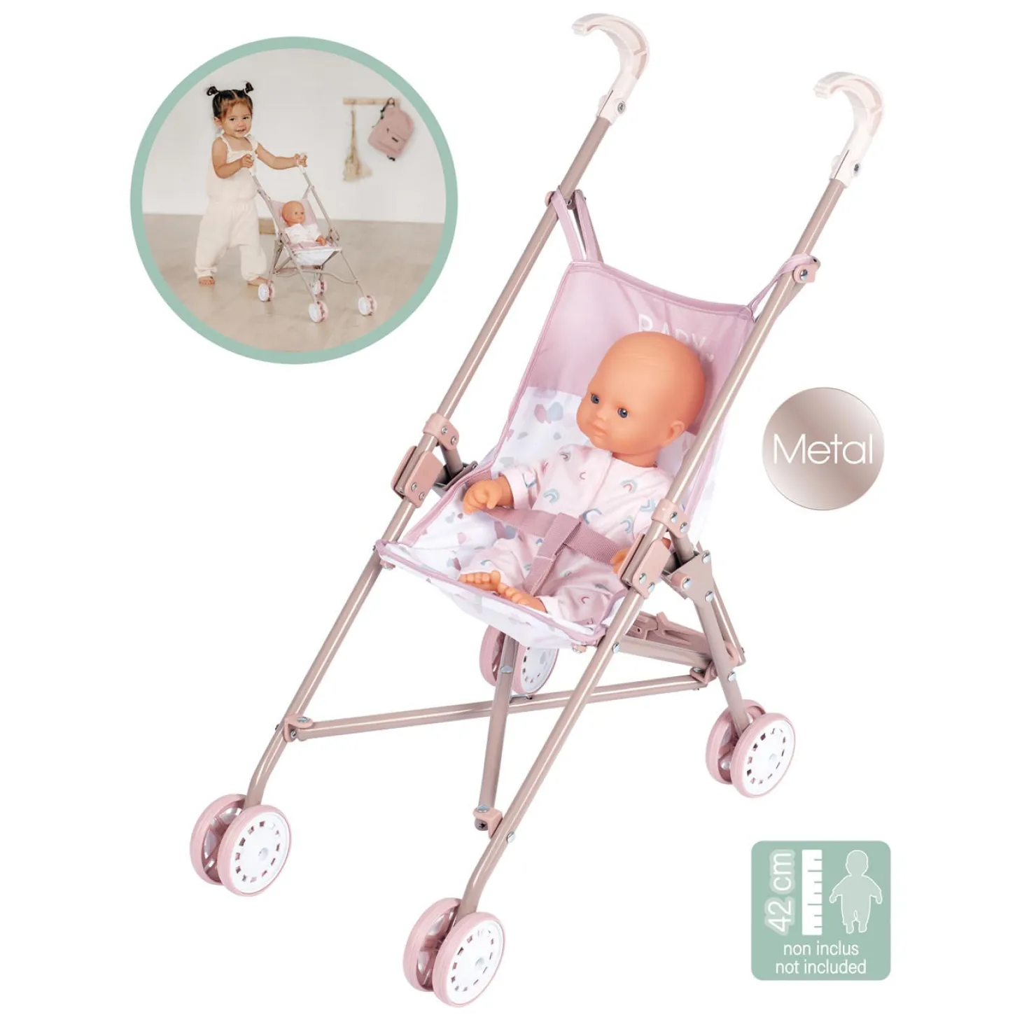 Smoby Baby Nurse Poppenbuggy