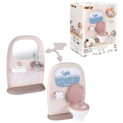 Smoby Baby Nurse Toilet en Badkamer 2in1 met Accessoires