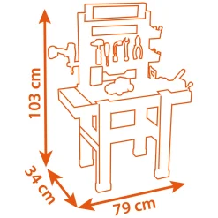 Smoby Black & Decker Bricolo Speelgoedwerkbank, 92dlg.