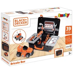 Smoby Black & Decker Bricolo Gereedschapskoffer Zwart, 39dlg.