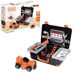 Smoby Black & Decker Bricolo Gereedschapskoffer Zwart, 39dlg.
