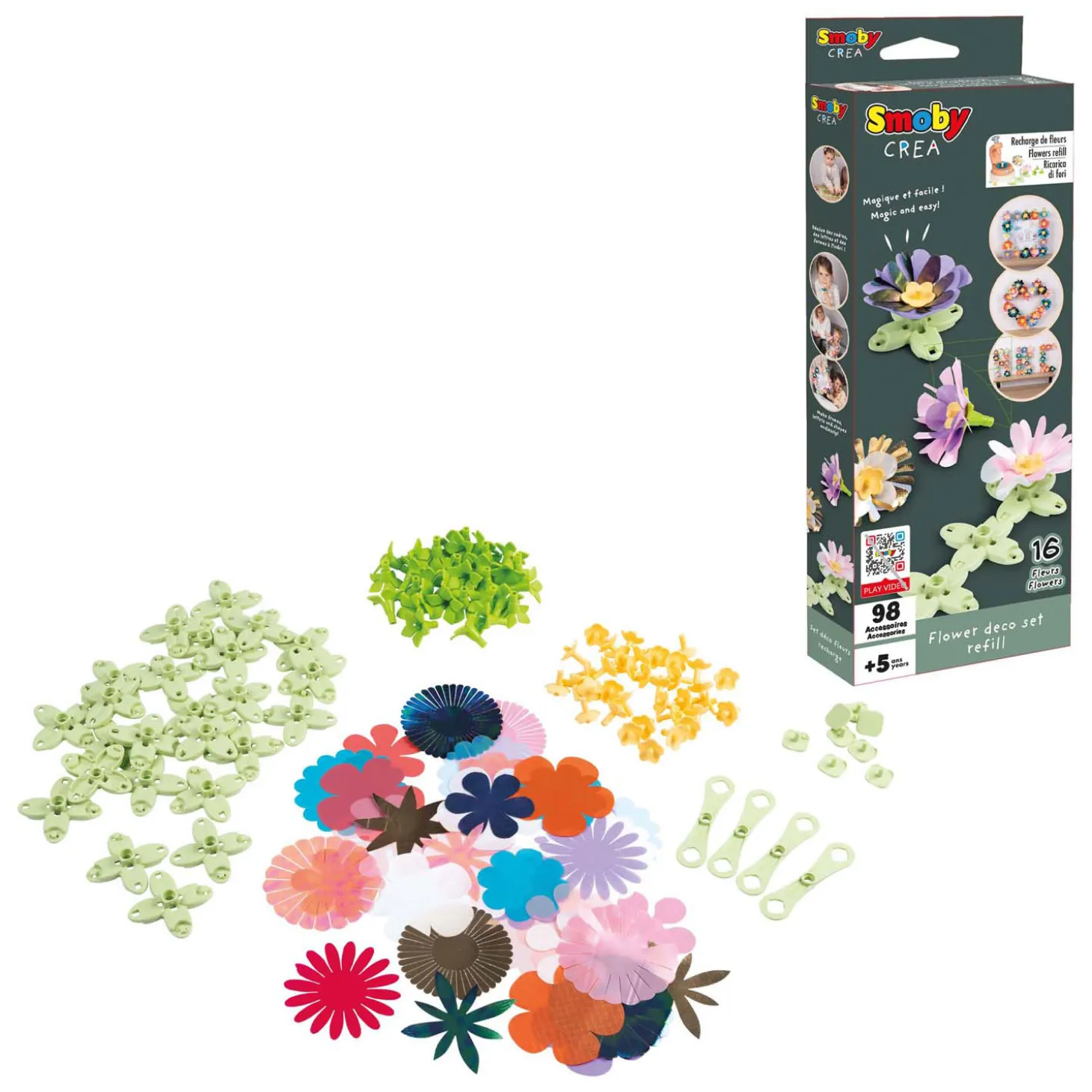Smoby Crea Bloemen Maken Decoratie Navulling, 98dlg.