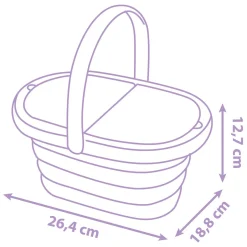 Smoby Gabby's Poppenhuis Picknickmand met Accessoires, 21dlg.