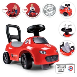 Smoby  Loopauto Rood