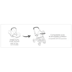 Smoby Maxi-Cosi Poppenwagen Sage, 3in1